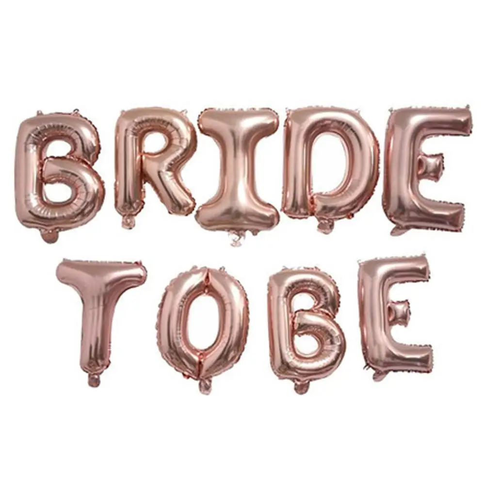 11 шт Розовое золото To Be Bride девичник вечеринка-девичник майларские воздушные шары