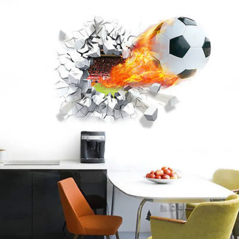 Soccer Ball Football Wall Sticker Decal Kids Room Decor Sport Boy Bedroom | Дом и сад