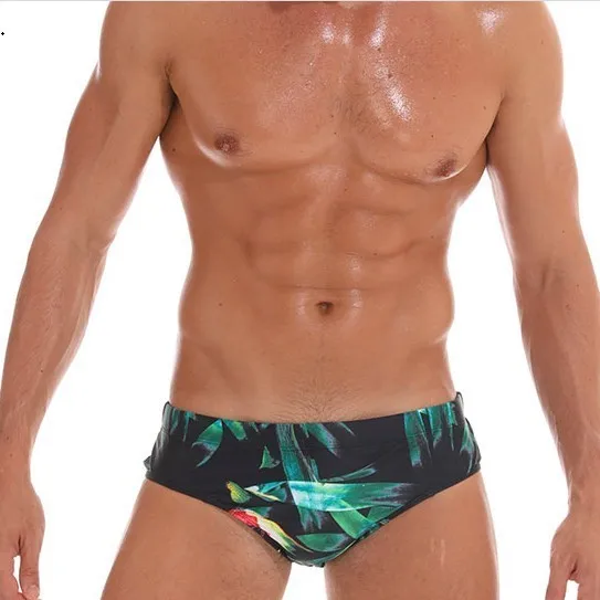 Мужские трусы бикини пуш ап с карманом для серфинга темно синие брифы плавания