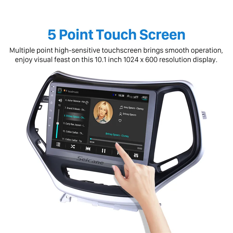 Seicane 2Din Android 8 1 10 1-дюймовый автомобильный радиоприемник GPS Bluetooth четырехъядерный