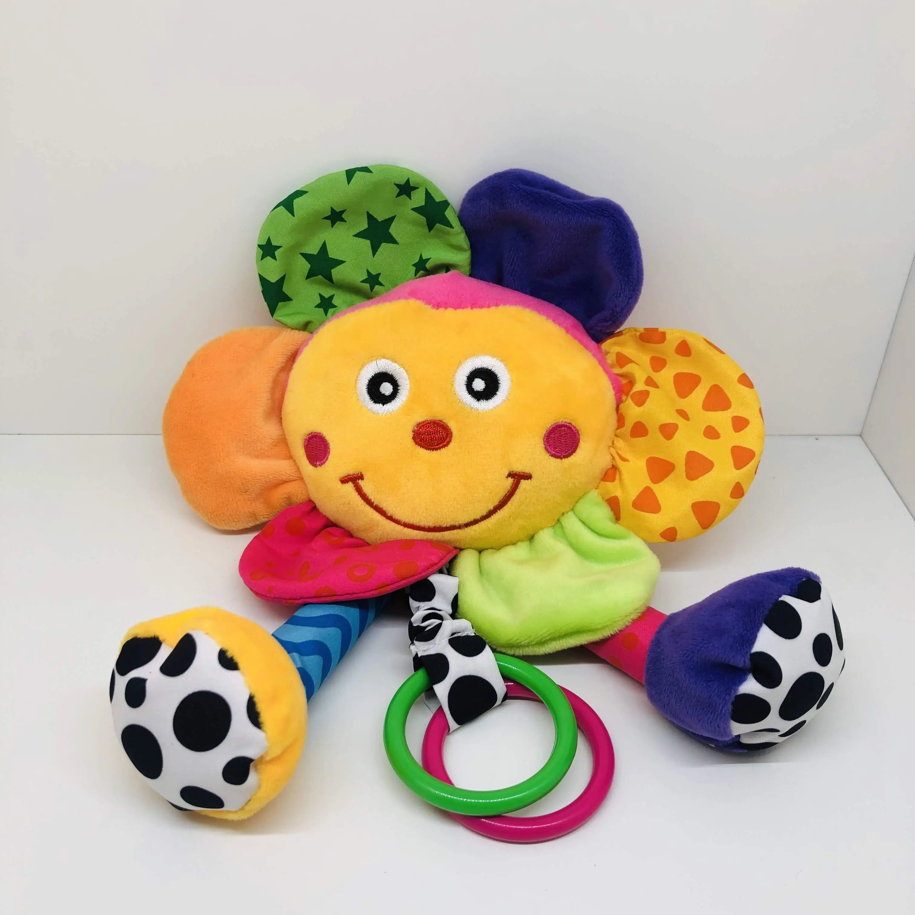 Babyfans Красочные куклы цветы Мультяшные Игрушки для малышей головоломка раннее