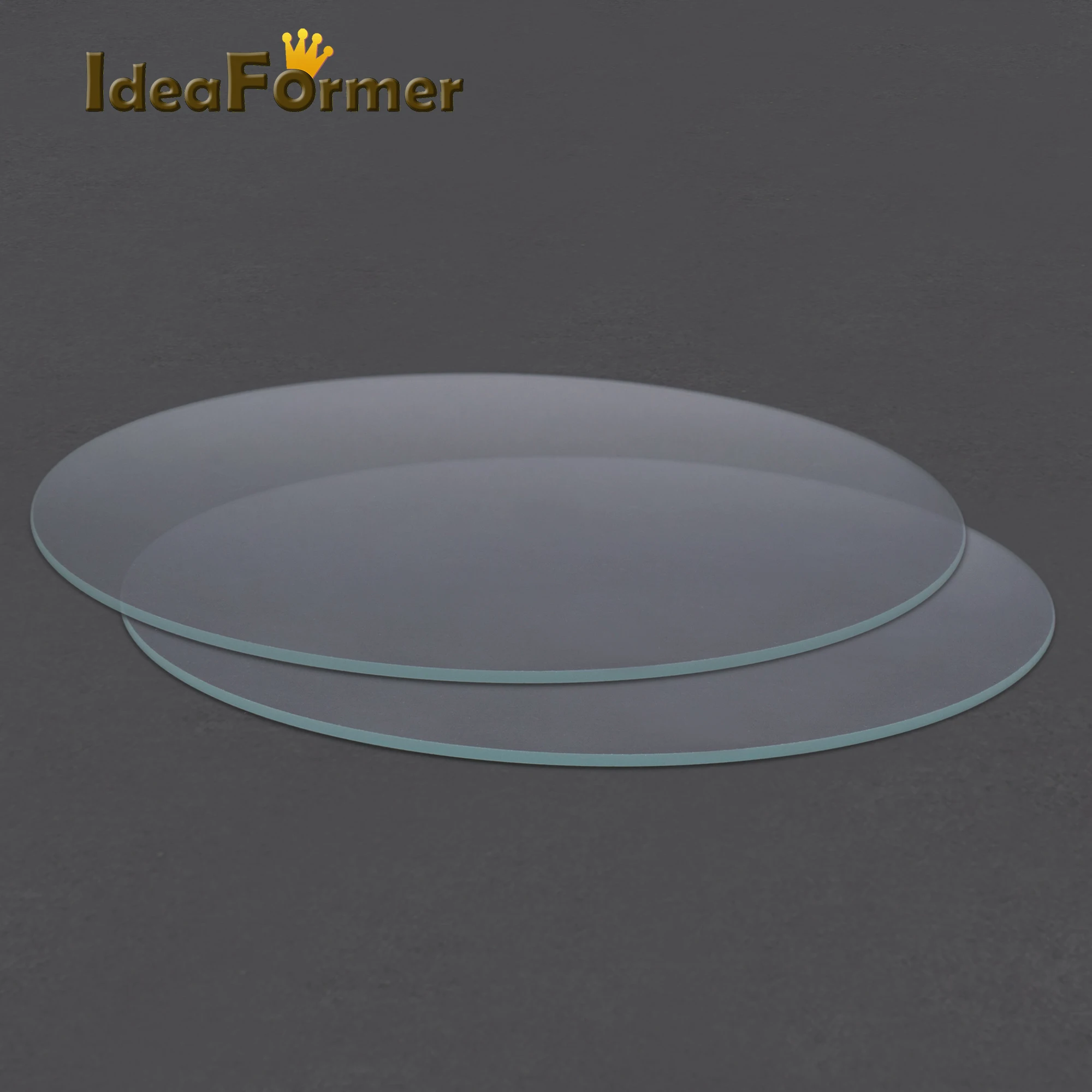 

Round Borosilicate Glass Tempered Glass Plate Flat Transparent Diameter 200mm/220mm/240mm for Kossel Delta 3D Printer heated bed