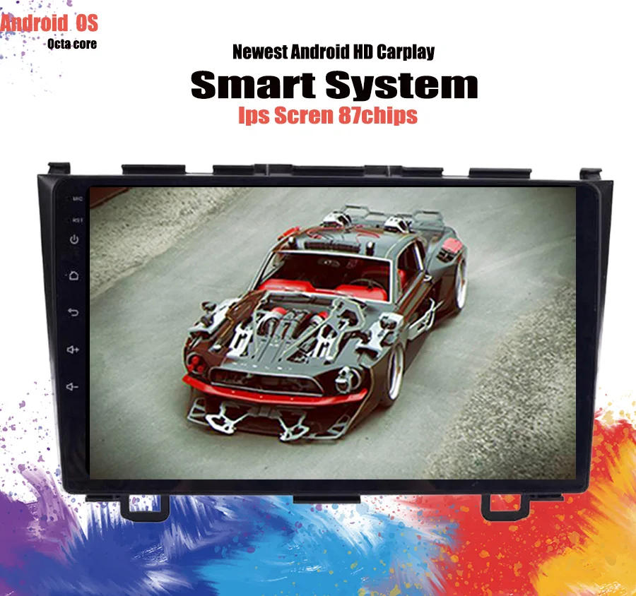 Android 10 0 HD 1280*720 Автомобильный DVD-плеер радио для Honda CRV 2007 2008 2009 2010 2011 4G WIFI