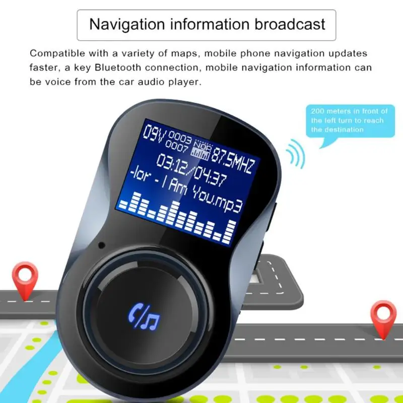 Bluetooth FM передатчик аудио автомобильный Mp3 плеер беспроводной fm модулятор громкой