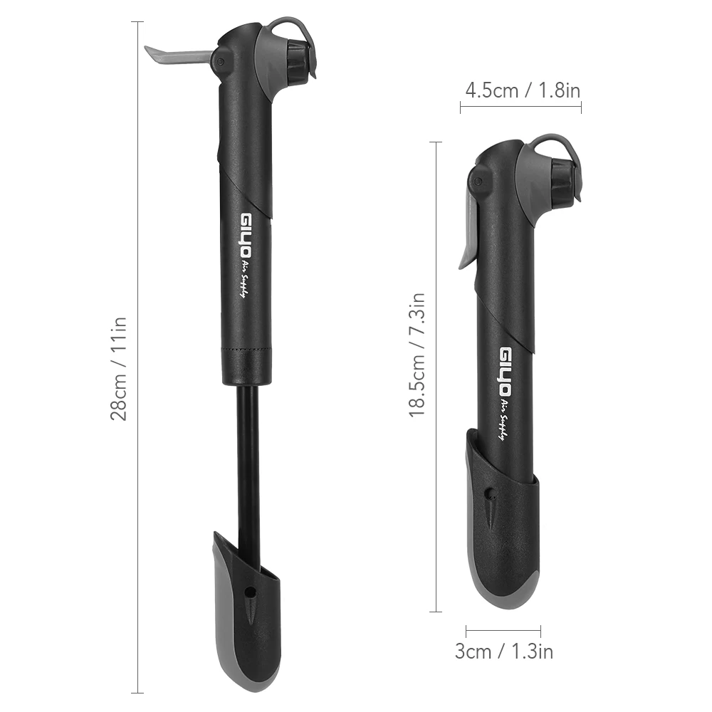 Велосипедный насос высокого давления мини помпа для велосипеда 120PSI набор