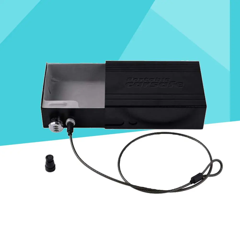 В автомобиле Портативный автомобиль коробка с безопасным замком защитный чехол