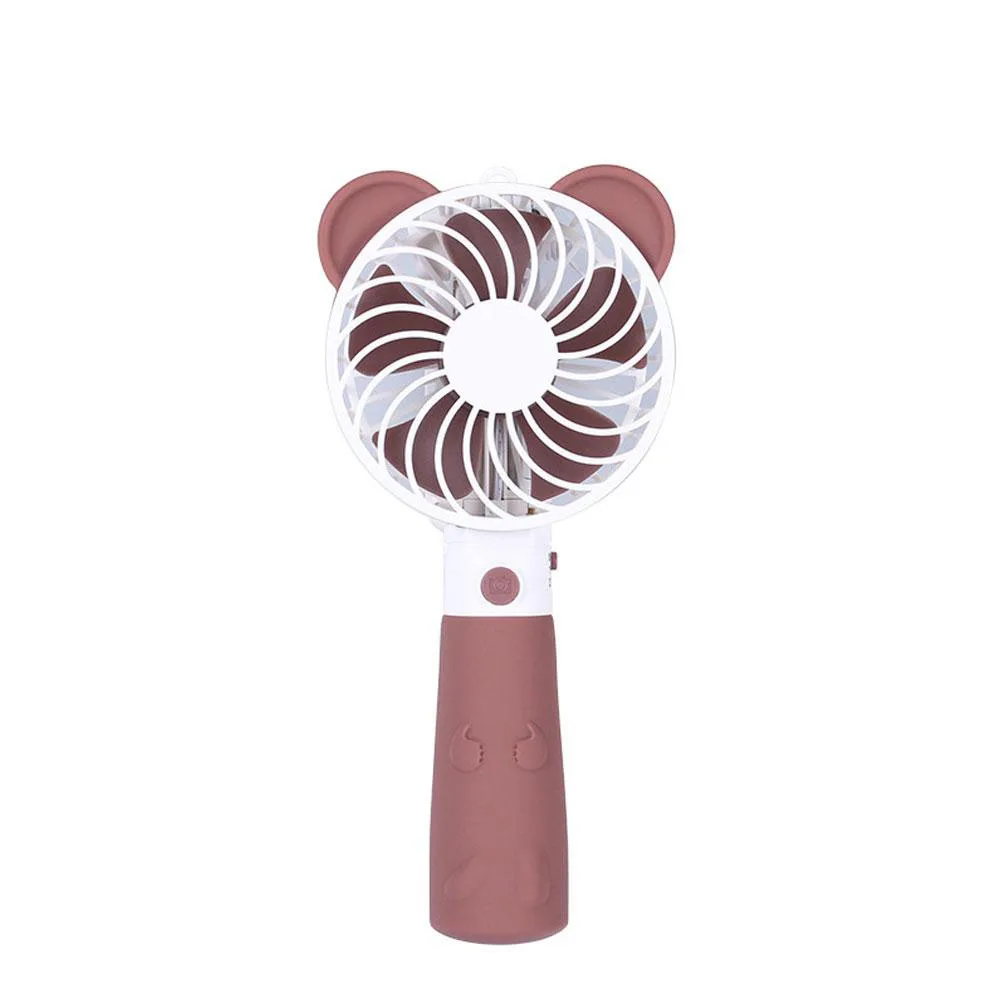 Hot sale Brown Mini Usb Handheld Selfie Sticks With Rechargeable Air Cooling Fan Travel Home Student Dormitory Portable Deskto | Бытовая