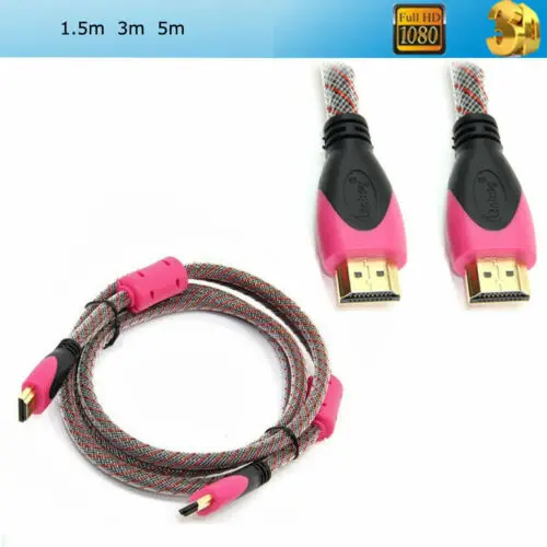 Высокоскоростной кабель HDIM с золотым покрытием 1 5 м/3 м/5 м 1080P HDMI Папа-папа 3D