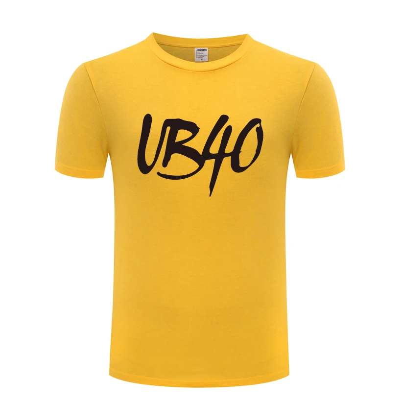 Мужская хлопковая футболка с круглым вырезом и коротким рукавом UB40 | одежда