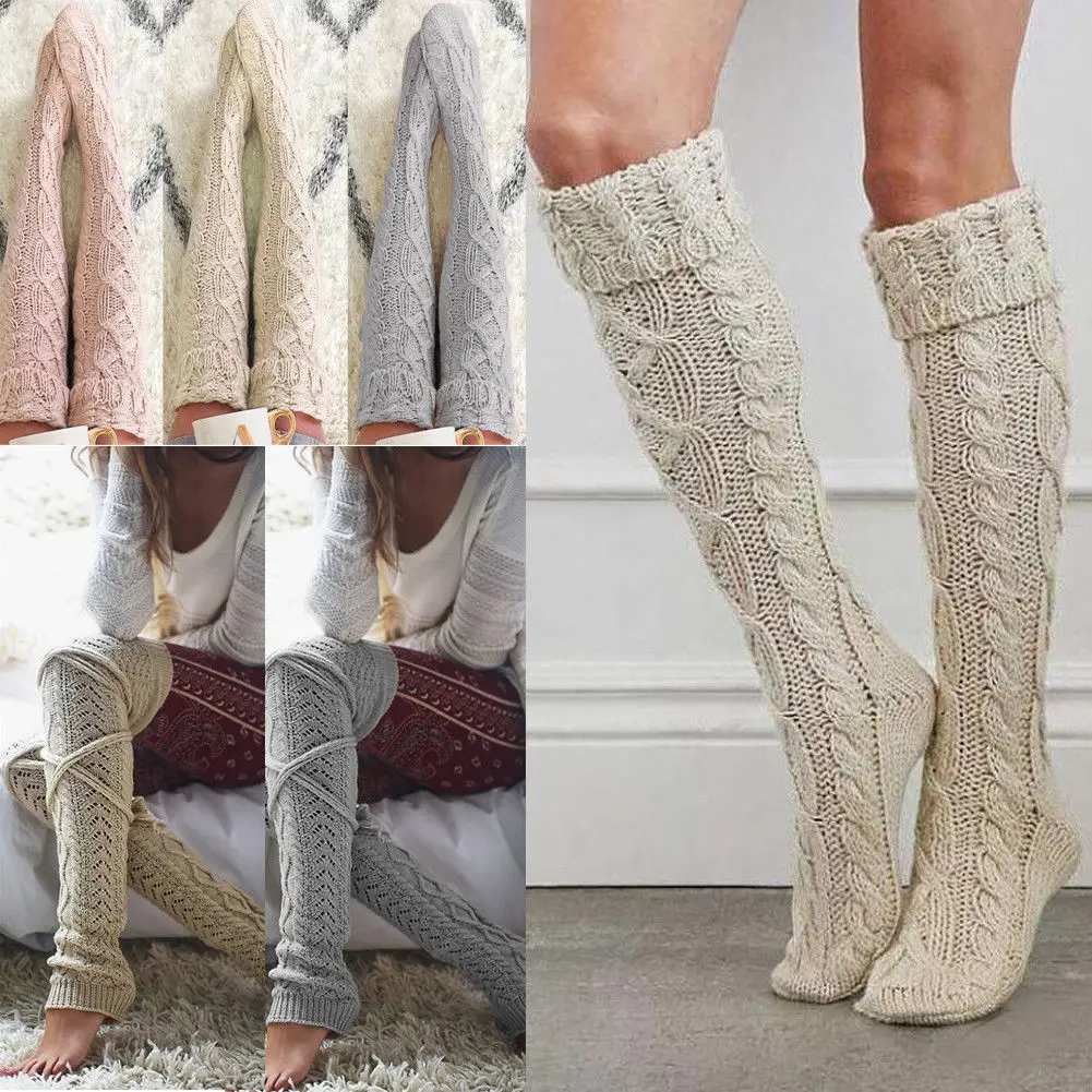 Женские вязаные чулки крючком 2 модели доступные гольфы гетры чехлы для ботинок