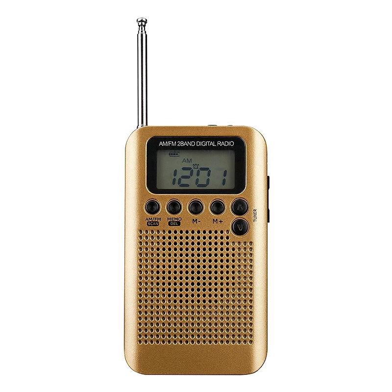 Мини Lcd цифровой FM/AM радио динамик с будильником и функцией отображения времени 3 5
