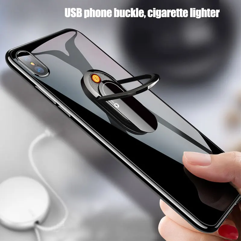 2019 креативная USB Зажигалка может сделать мобильный телефон Подставка Кронштейн