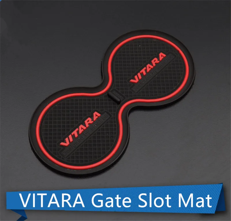 17Pcs Car Interior Gate Slot Mat Cup Holder Rubber Door Groove Latex Fit For VITARA 2016 |