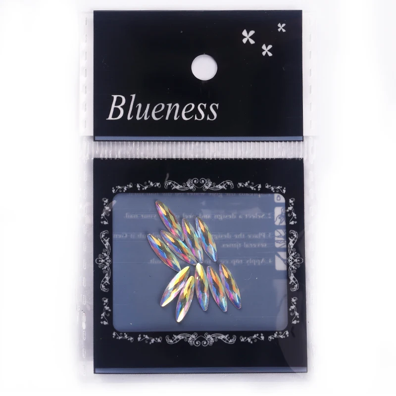 Blueness 10 шт./лот 3D Подвески конский глаз дизайн ногтей сплав Стразы УФ гель шпильки