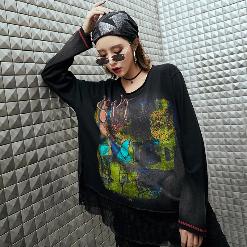 Max LuLu модные японские дизайнерские женские пикантные сетчатые топы готические