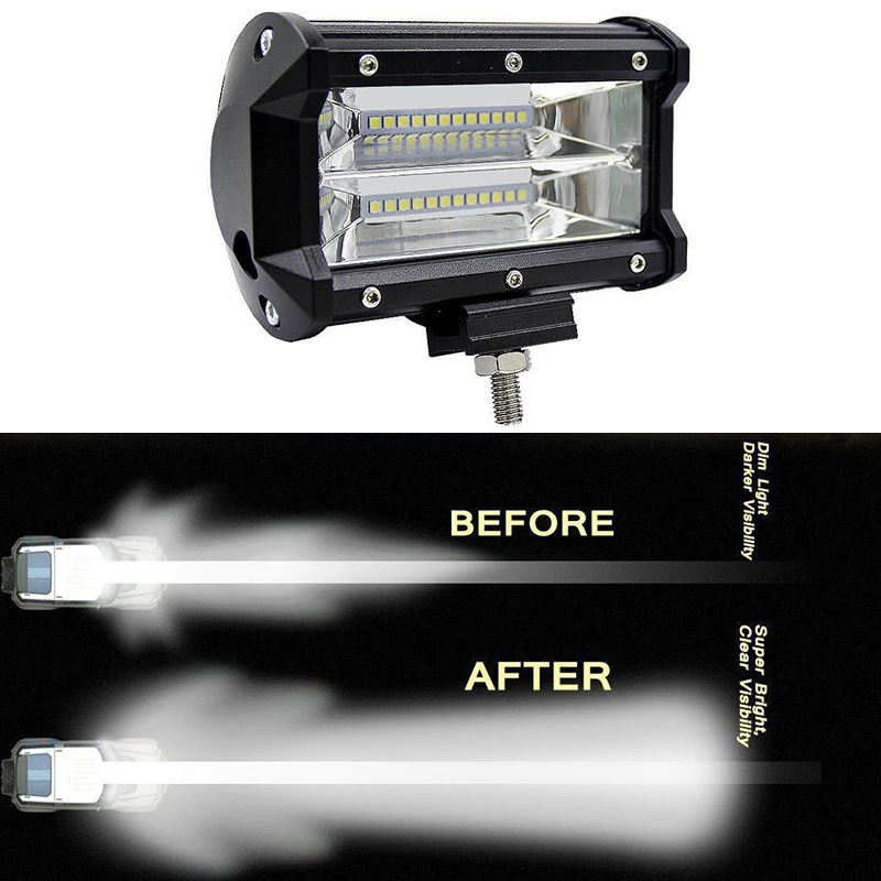 

LED Spot Front Fog Lamps Driving Lights 180 Dregree Wide Angle Work Light 6000k IP67 Waterproof