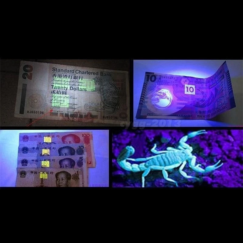 УФ ультрафиолетовый 21 светодиодный фонарик Blacklight алюминиевый фонарь лампа