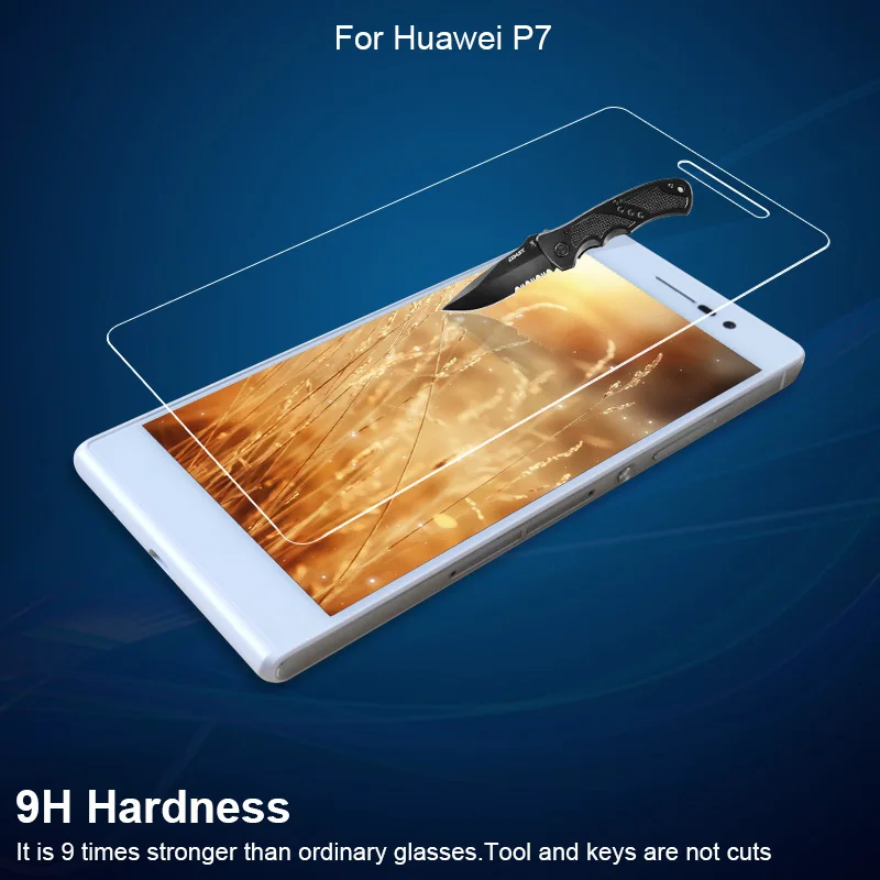 DyGod для Huawei Y7 закаленное стекло Переднее защитная пленка экрана Ascend P7 Замена