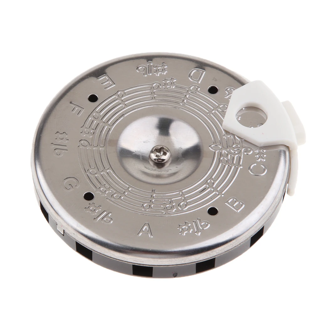 Tooyful прочный металлический 13 отверстий тюнер Pitch Pipe Note селектор C Ключ для
