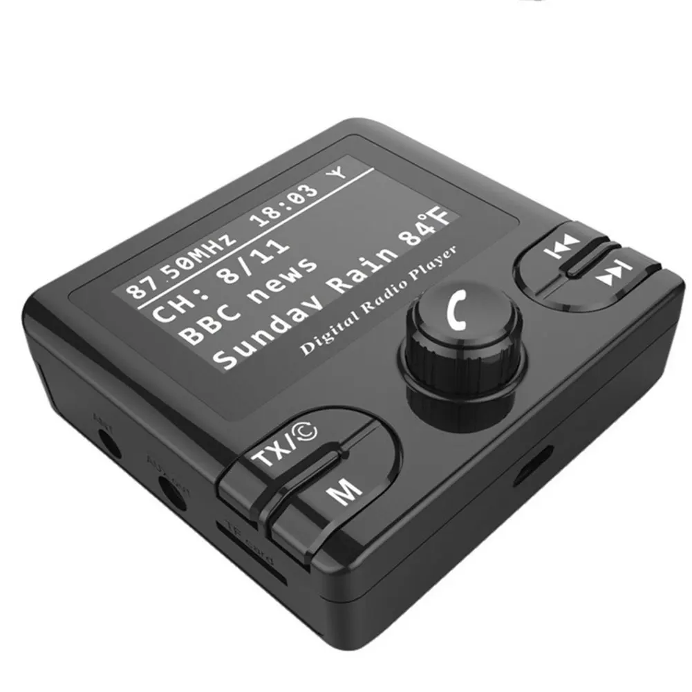 Автомобильный цифровой радиостанция DAB адаптер ресивер FM передатчик Bluetooth