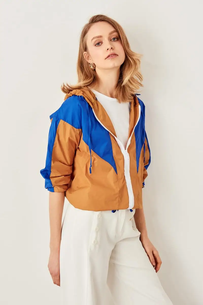 Trendyol верблюд цвет блочный Ceket TWOSS19AP0130|Женские куртки| |