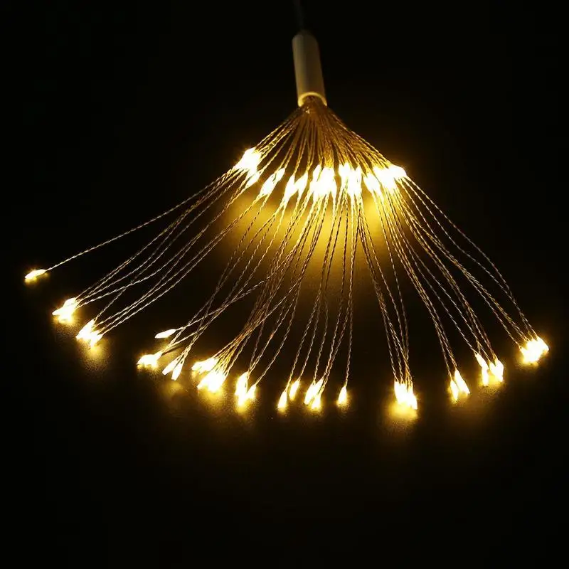 100LED сказочная гирлянда 8 режимов на батарейках с дистанционным управлением