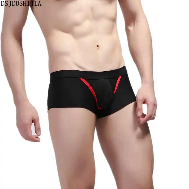 

Дышащее Мужское нижнее белье, сексуальные боксеры, шорты, многоцветные мужские базовые трусы, сексуальные боксеры с низкой талией и мешочко...