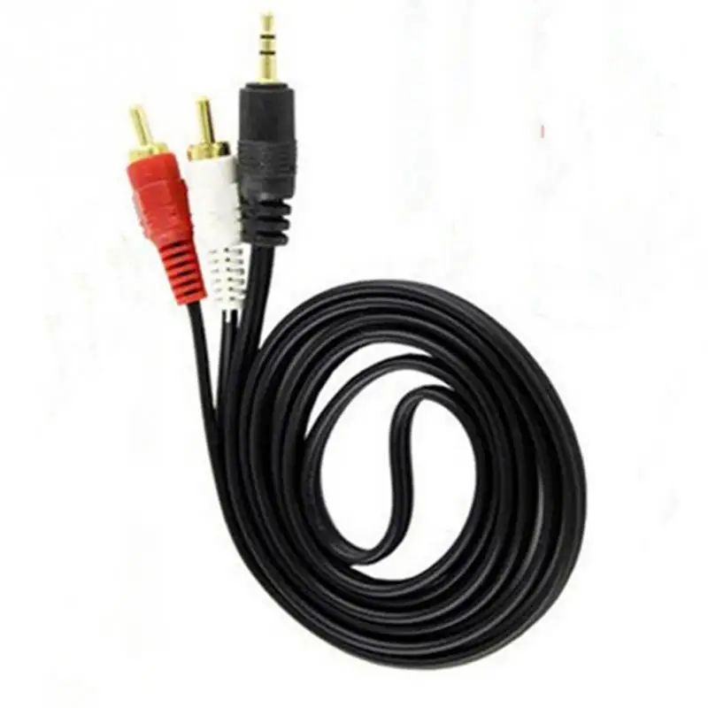 2018 NEW HOT SALES 3.5mm Aux Auxiliary Cable To AV 2 RCA Stereo Music Audio For MP3 Phone IPod |