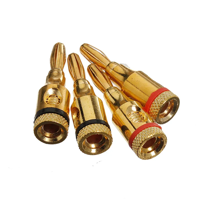 CLAITE 4 шт 24k позолоченный музыкальный динамик разъем банана кабель провода мм Pin B5