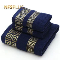 100 Cotton Towel Set for Bathroom Hand Face Towel Bath Towel for Adults Solid Colors Terry Washcloth Sports Travel Towels
