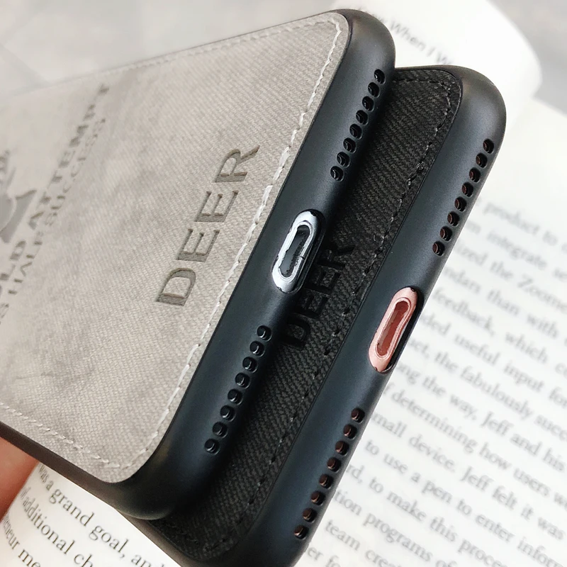 JCDA Phone Case For Xiaomi Mi 8 Cloth Deer Cover MI A2 Lite F1 Housing Redmi Note 6 Pro 5 Plus Carcase Capa S2 9 Tempered Glass |