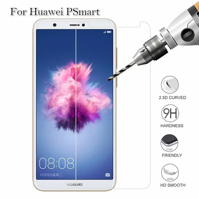 2.5D Закаленное стекло для Huawei P Smart защита экрана 9H Взрывозащищенная защитная