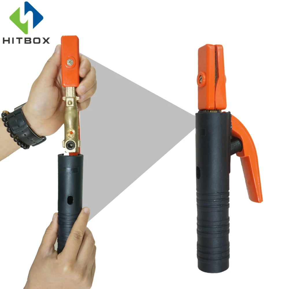 Держатель электрода HITBOX 200A 300A 500A дуговая сварка мощные аксессуары|welding holder|accessories
