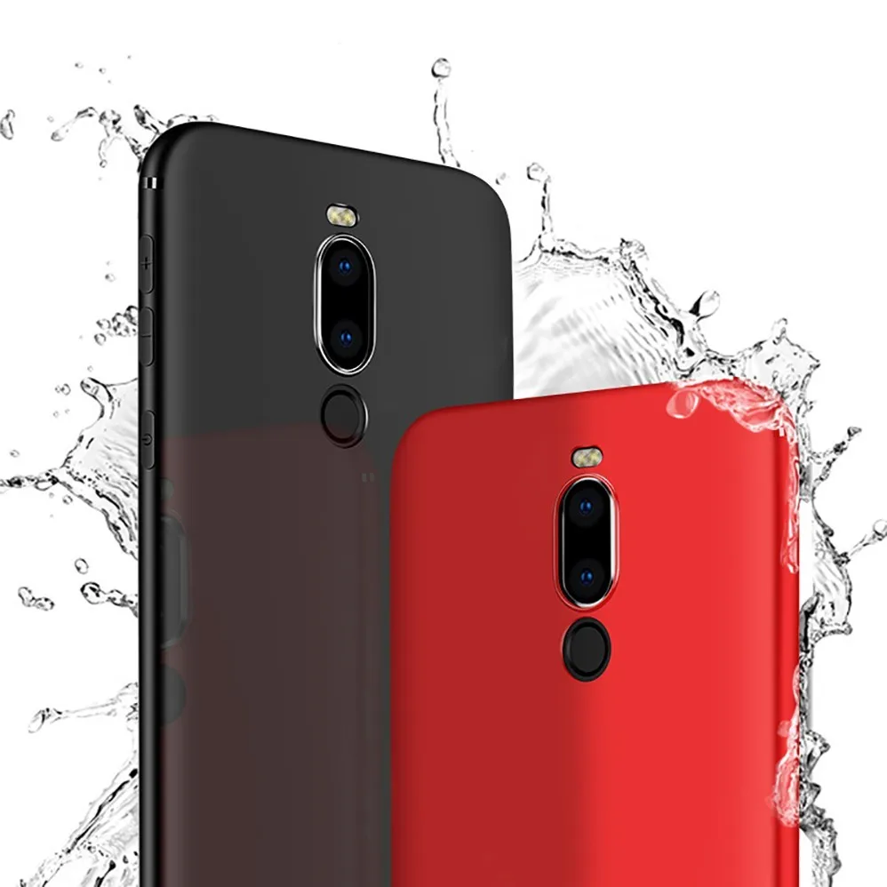 Силиконовый чехол для Meizu Note 8 X8 16X V8 v8 Pro матовый черный чехол-накладка защитный