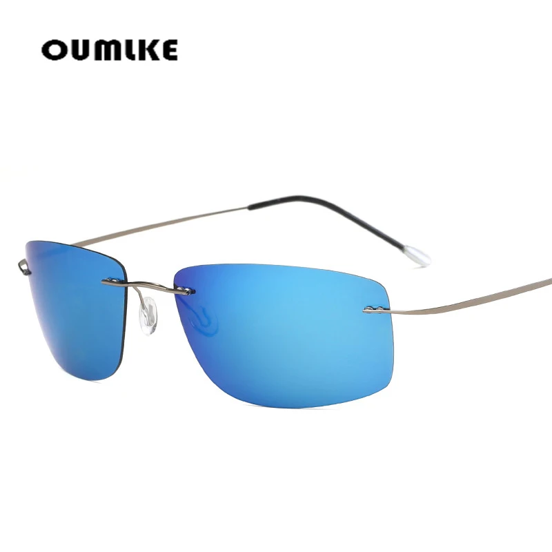 OUMLKE 2019 модные Сверхлегкие титановые поляризованные солнцезащитные очки для