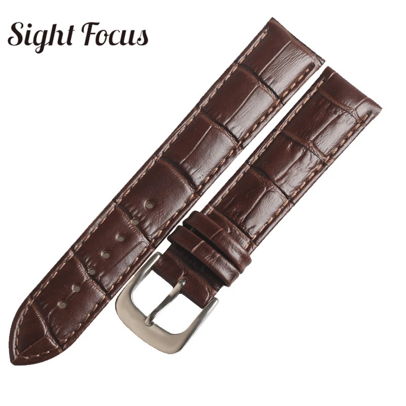 Ремешок для часов Tissot Carson T085 207a T085407A T085410A браслет из воловьей кожи 14 мм 19 1853 |