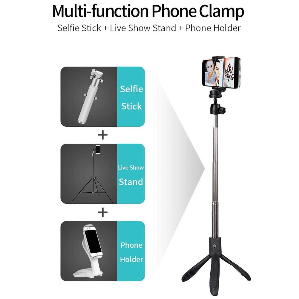 Bluetooth селфи палка штатив цифровые камеры Выдвижная для с беспроводным пультом