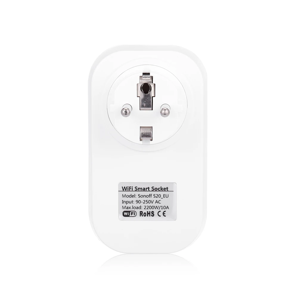 SONOFF S20 WiFi Smart Socket Wireless Remote Control Plug smart sockets Type - E Support network | Обустройство дома