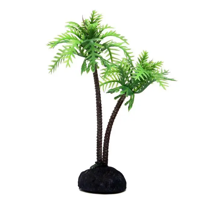 Artificial Green Water Plants Coconut Tree Fish Tank Landscape Aquarium Casual Plant 3g Decoration | Дом и сад