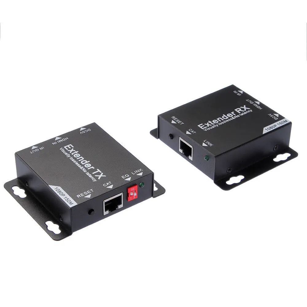 HDMI удлинитель TX + RX 1080P до 150 м по Cat6/Cat7 UTP Ethernet сетевой кабель RJ45| |