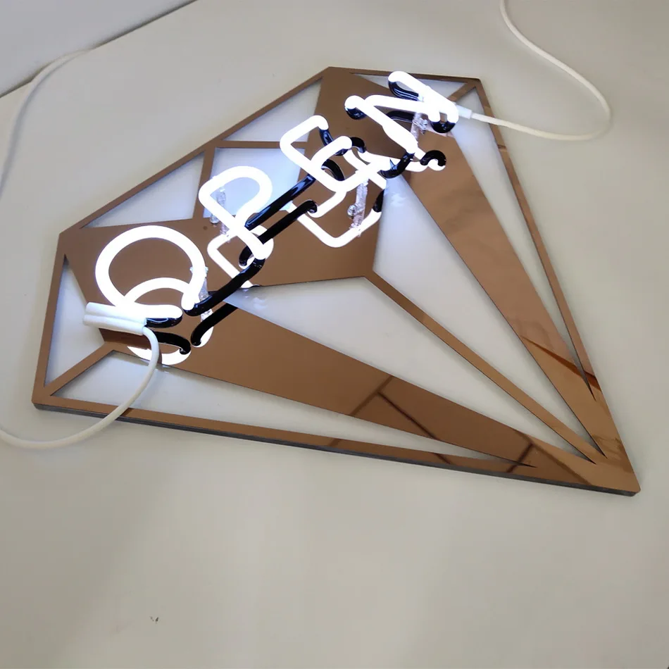 High brightness open sign led neon sign letter for shop sign bar sign