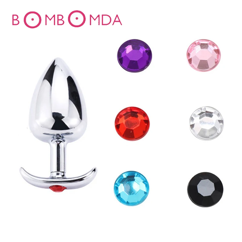 Sex Toys Stainless Steel Crystal Anal Plug Stimulator Metal Dildo Adult Products Butt For Women Man Game | Красота и здоровье