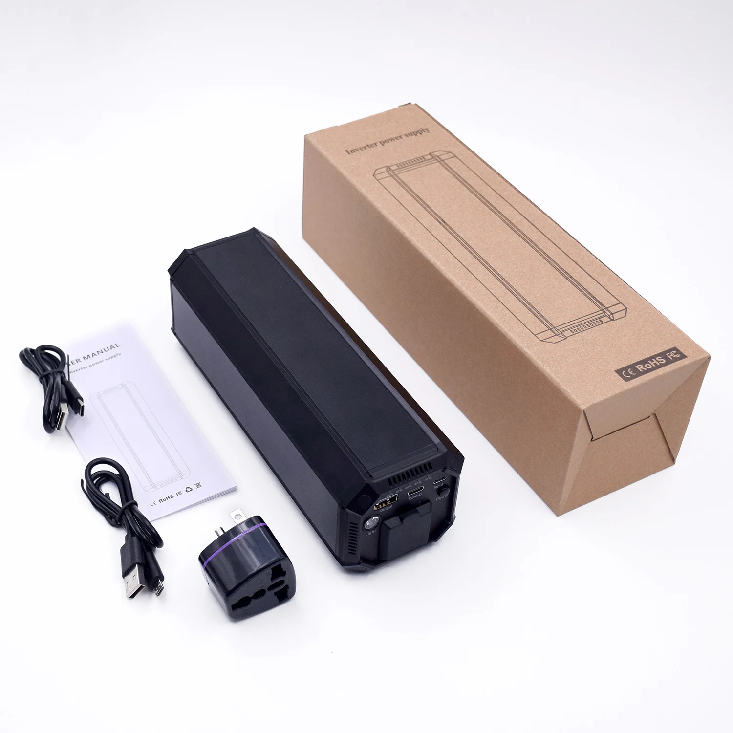 Блок питания переменного тока с инвертором IP69 100 Вт Синусоидальная волна 17 USB 18