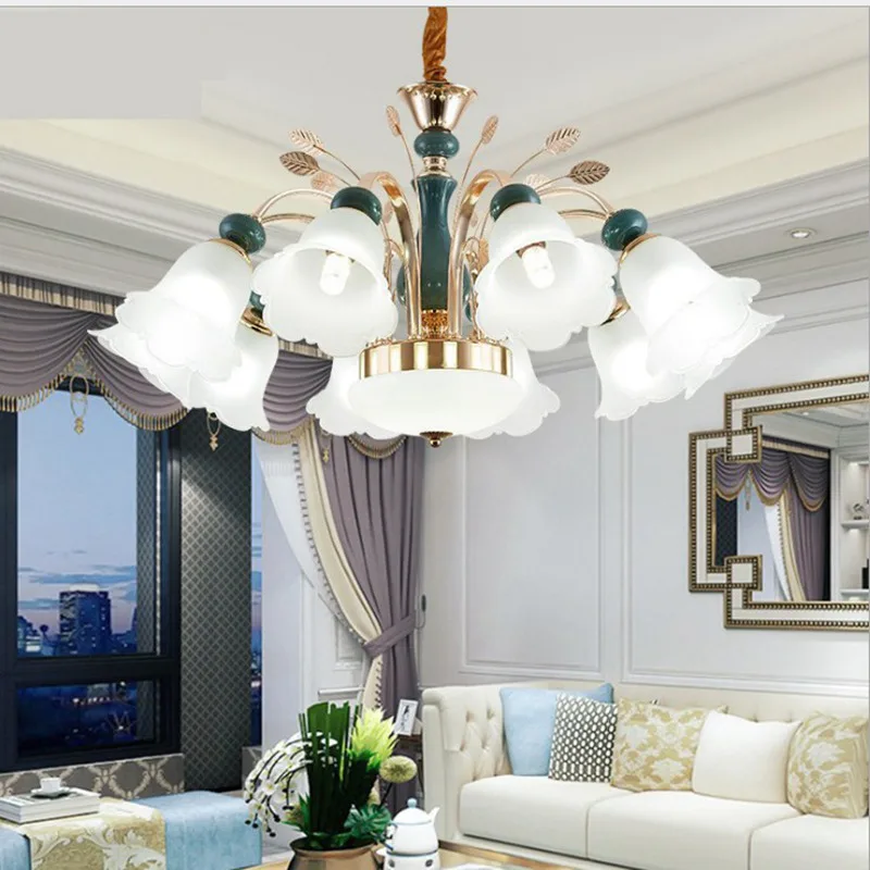 LANGYUE Art Spider Ceiling Lamp Retro Bulb ceiling lights Modern LED Living Room | Лампы и освещение