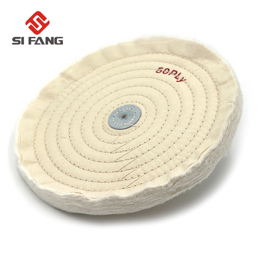 

10" Cotton Stitching Polishing Buffing Wheel Polish Pad Cleaners Wheel White