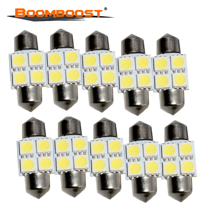 10 шт. автомобильный Стайлинг LED COB 12 В DC Авто купольные огни автомобиля боковой