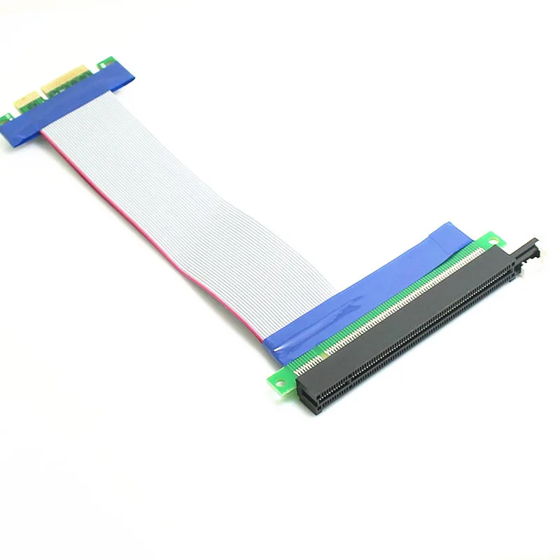 100 шт. PCI-E 4X до 16X Удлинительный кабель PCI Express видеокарта мягкий Ленточный
