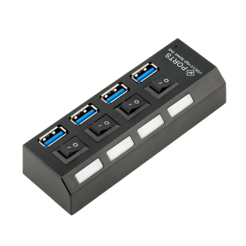 USB 3 0 концентратор 4 порта s супер скорость 5 Гбит/с портовый Windows Mac OS Linux PC ноутбук