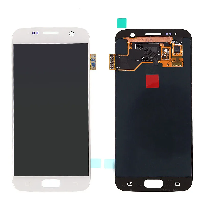 Для Samsung S7 ЖК-экран дигитайзер сборка новый синий/золотой/серебристый/белый класс