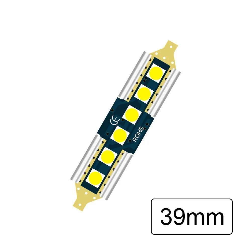 2шт гирлянда 31 36 мм 39 41 светодиодный светильник C5W супер яркий 3030 SMD Canbus без ошибок